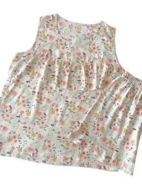 夏季女士防凸点棉绸睡衣套装