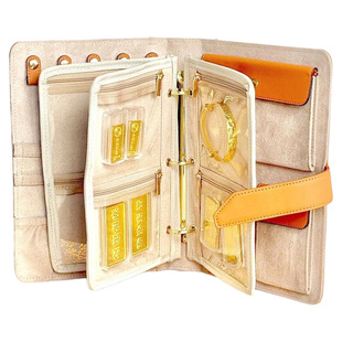 黄金首饰收纳包项链戒指手镯金条大容量首饰收纳册首饰密封收纳册