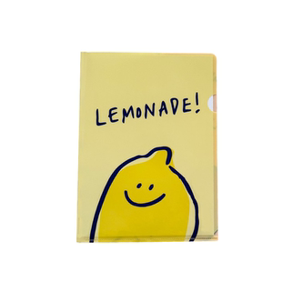 韩国SECONDMORNING可爱柠檬便携单层A4文件资料夹学生分类试卷袋