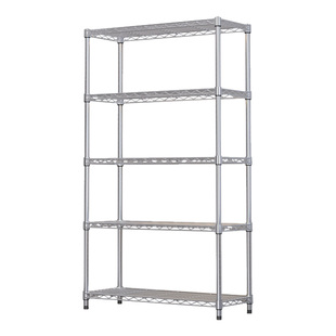 德国厨房置物架可调节不锈钢色落地网格架收纳架子金属多层式货架