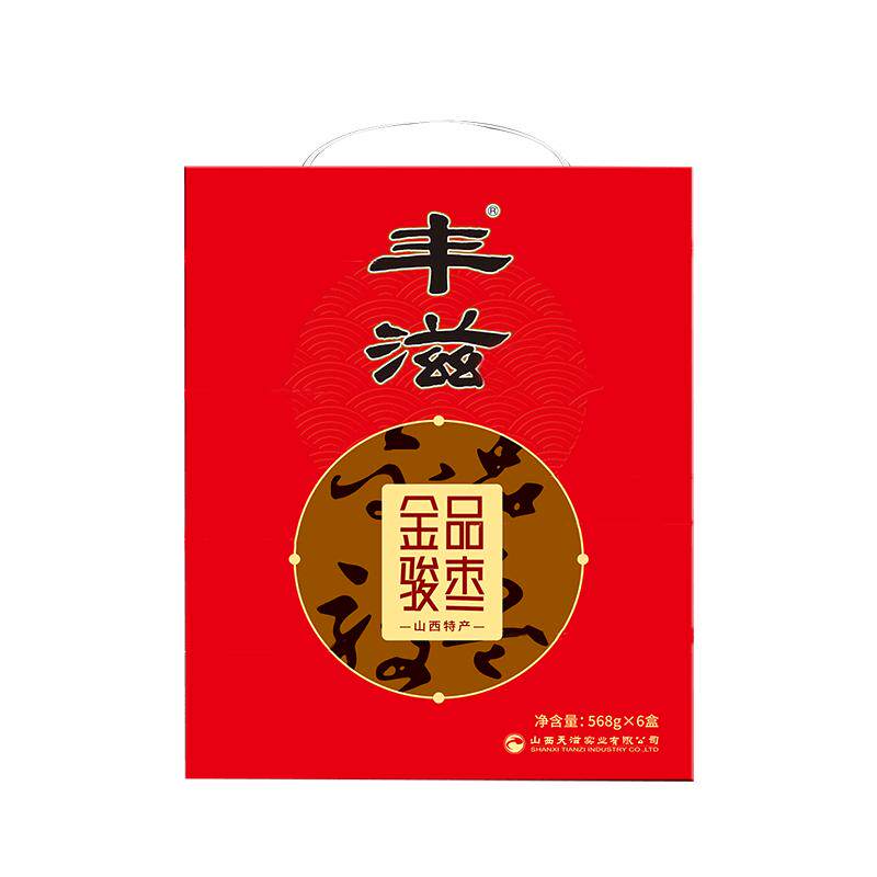 丰滋【心意礼盒】交城金品骏枣568g*6盒枣子山西特产大枣礼盒装红