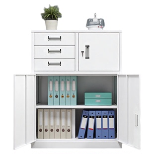 奈高矮柜文件柜办公柜资料柜档案柜铁皮柜收纳柜储物柜偏三保下节