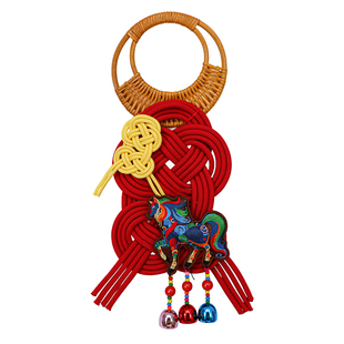 2026新年装饰中国结马年万字结门挂入户双钱结挂饰春节高级氛围感