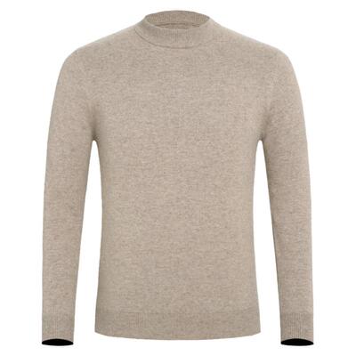 胖子羊绒衫中老年半高领男士毛衣