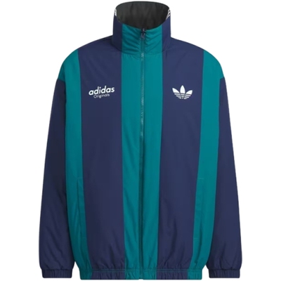 adidas阿迪达斯三叶草男子运动休闲双面穿立领棉服外套KS5954