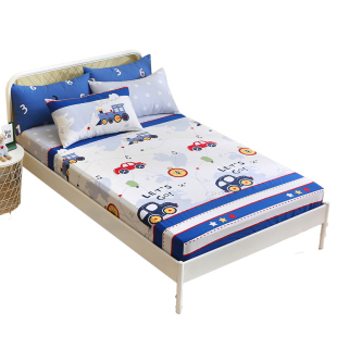 全棉儿童卡通男孩女孩1.2m床笠床罩纯棉1.5米榻榻米1.35套定做