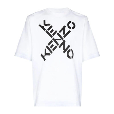 男士KENZO字母交叉印花短袖T恤