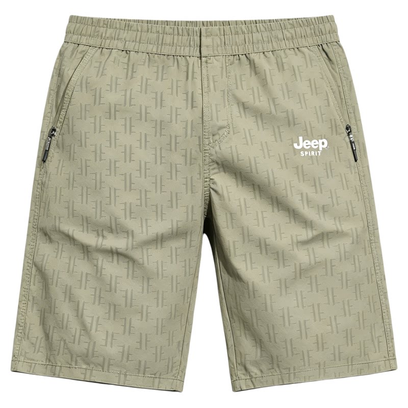 JEEPSPIRIT男纯棉工装五分短裤