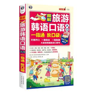 应急图解旅游韩语口语入门手指口袋书 从零开始学韩语口语发音单词标准韩国语初级教程学习书籍 韩语自学 入门 零基础教材