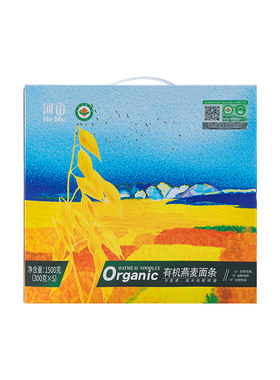 河亩有机燕麦面纯素冲泡面条早餐
