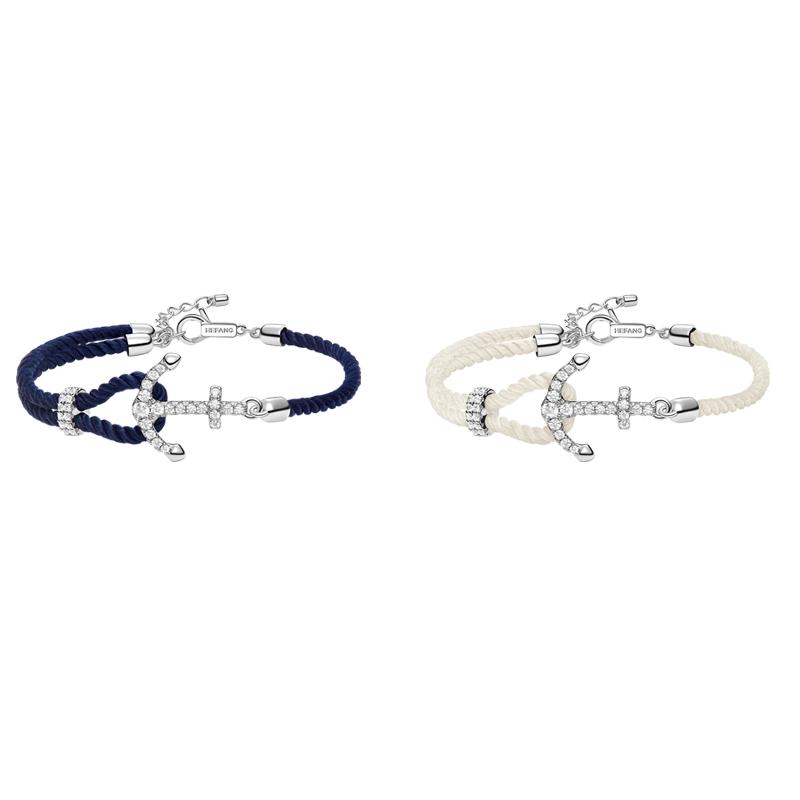 【自营】HEFANG Jewelry/何方珠宝船锚手绳 简约时髦个性百搭手链