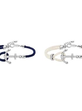 【自营】HEFANG Jewelry/何方珠宝船锚手绳 简约时髦个性百搭手链