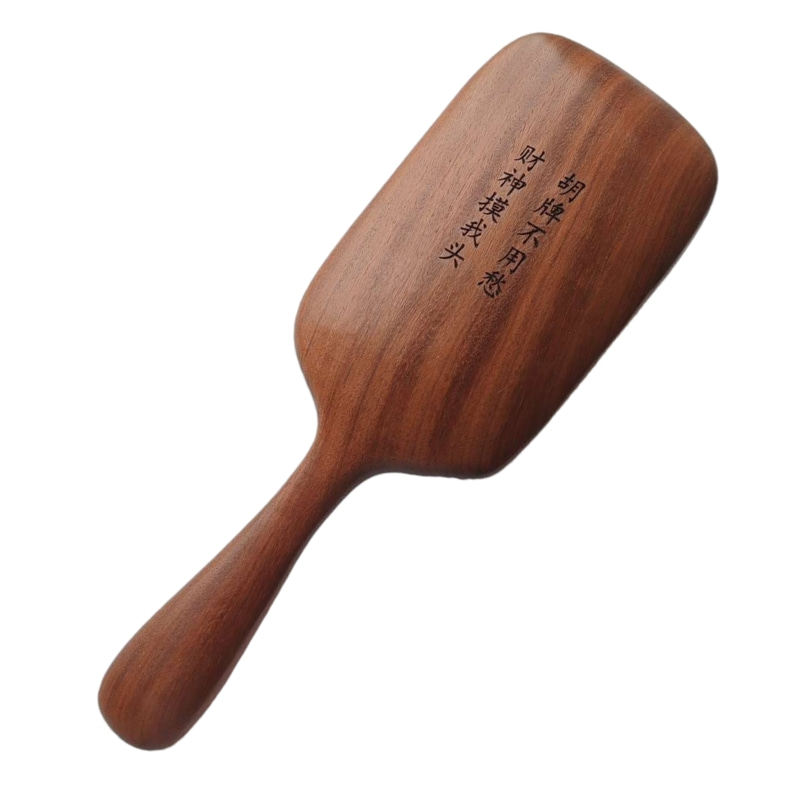 天然檀木气囊梳头皮舒压养发梳子