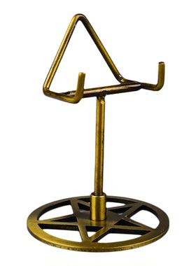 新款晶簇原石矿标奇石头柱文玩玉石产品陈列展示金属多功能支架