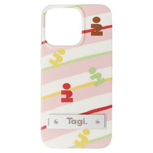 Tagi.水果钻石《小尾巴》隐藏折叠金属支架透明手机壳手机挂链苹果15 promax