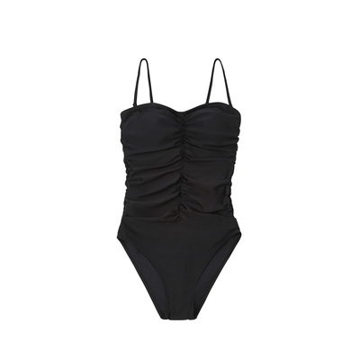 Limone连体泳衣遮肚显瘦休闲度假