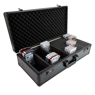 PTCG珍藏卡球星卡PSA评级卡砖手提箱大容量BGS评分卡铝合金收纳箱