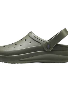 Skechers斯凯奇泡泡鞋夏季款男鞋外穿拖鞋洞洞鞋厚底防滑户外凉鞋