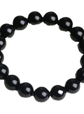 黑曜石手串石玥珠宝乌金黑曜石