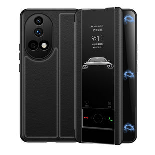 华为nova12手机壳nova12pro真皮磁吸翻盖套ultra星耀版系列新款全包防摔12活力版商务高级感外壳男女款适用于
