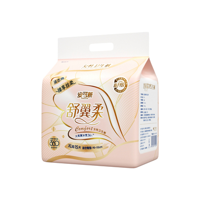 安睡裤15片大尾翼加大尺码卫生巾