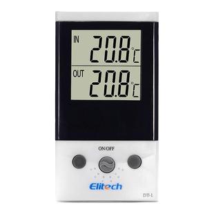 精创DT-1冰箱鱼缸爬宠工业室内室外温度计带探头双路测温高精度