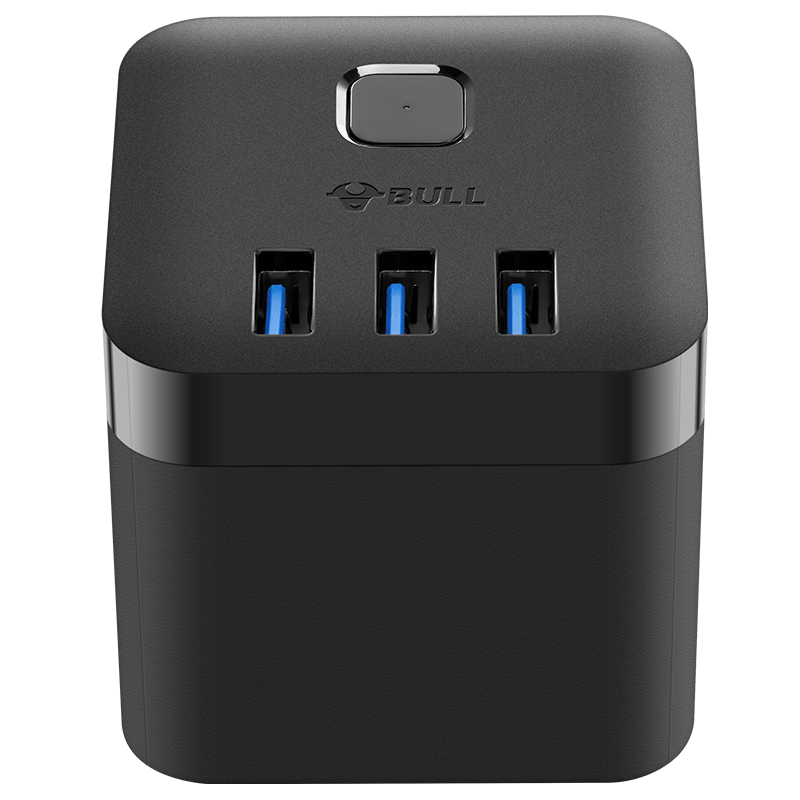 公牛插座魔方转换器一转多充电头适用于苹果12手机充电器20W快充USB插头多口魔方官方数码旗舰店正品