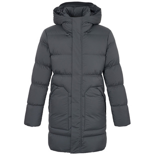 报喜鸟冬季新款男士时尚休闲中长款白鸭绒羽绒服上衣保暖加厚外套