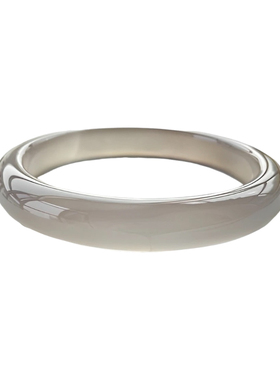 高级灰玛瑙玉髓手镯女款