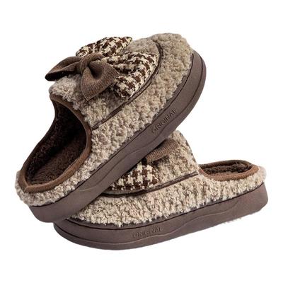 毛毛棉拖保暖可爱居家