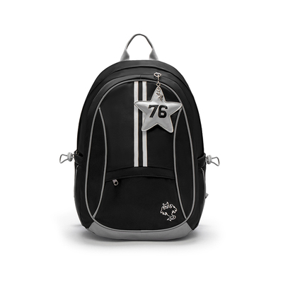 梁拌泡菜美式复古双肩包男女休闲百搭书包大学生高中生大容量包潮