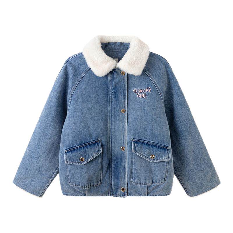 巴拉巴拉balaOne牛仔棉服外套女