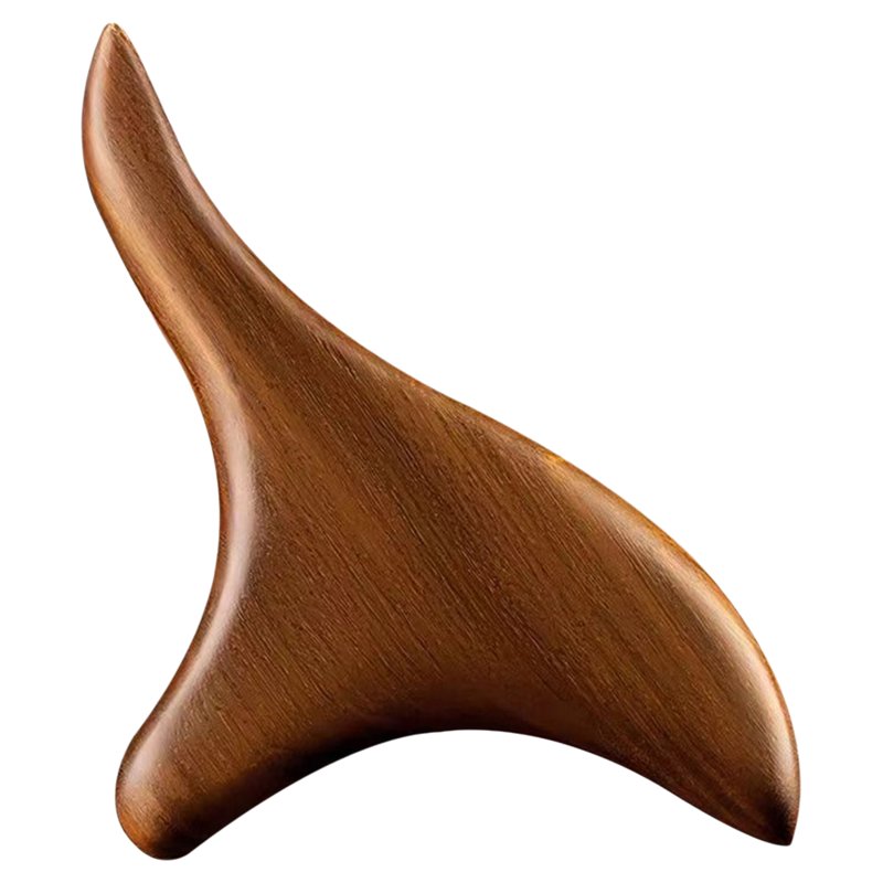 木质三角雀按摩器足疗棒足底刮痧板牛角点穴笔脚底穴位按摩棒工具