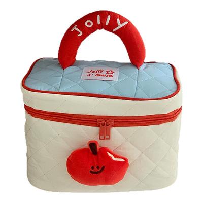 可爱化妆包大容量女2025新款便携化妆收纳包手提随身旅行洗漱包