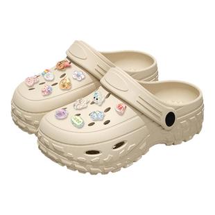 医用手术室专用洞洞鞋女款夏季2025新款外穿eva防滑防臭厚底凉拖