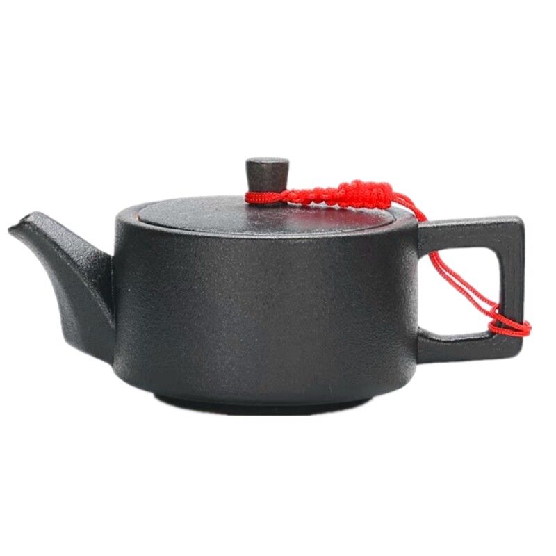 小茶具套装功夫茶杯家用日式简约客厅办公黑陶瓷泡茶壶茶盘托盘