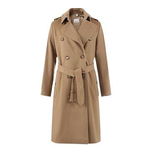 BURBERRY 女士山羊绒肯辛顿版Trench长款大衣外套 8058195