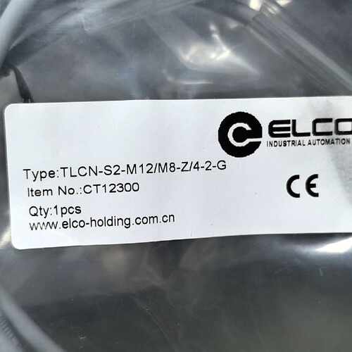 TLCN-S2-M12/M8-Z/4-2- 宜科ELCO 连接线 工业连接器