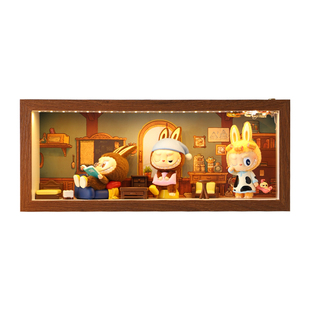 盲盒相框适用泡泡玛特LABUBU凌晨一点系列盲盒收纳框架场景展示盒