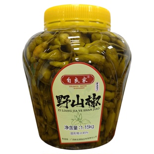 广西特产自良家野山椒1.15kg泡椒农家酱香泡椒酸辣腌制开胃下饭菜