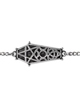 Alchemy Gothic A144 A牌哥特朋克RIP暗黑系六边形棺材做旧手链