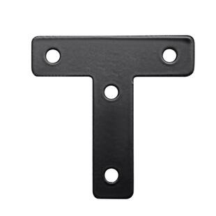 JIUTOU黑色L型T型平板角码木板桌椅固定器连接件90度紧固拼接角铁