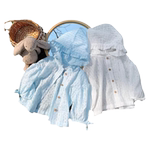 女童防晒衣夏季2025新款小童蕾丝花朵亲肤薄款清凉女宝宝夏款外套