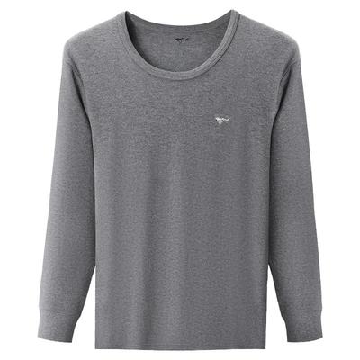 七匹狼保暖纯棉圆领上衣男打底