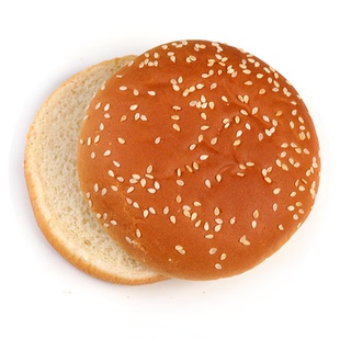 冷冻汉堡胚 安益汉堡面包8个/袋冷冻半成品4寸芝麻面包早餐饼面包