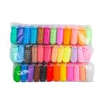 36色超轻粘土diy材料包儿童无毒24色12色500g克大包装橡皮泥黏土幼儿园小学生专用白色100g宝宝彩泥泡泡胶泥