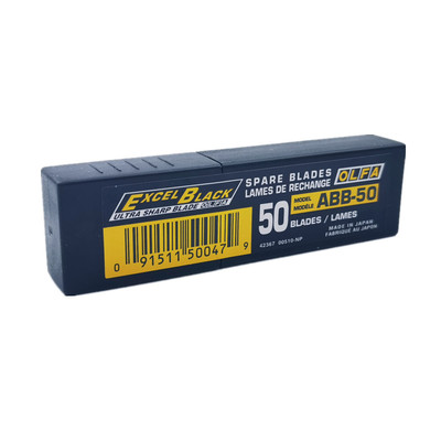 日本进口 欧发OLFA BB50K小号墙布墙纸专用黑钢刀片美工刀替刃9mm