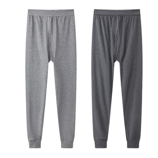 纯棉秋裤男士全棉保暖裤棉毛线裤男款薄款打底衬裤男秋冬季高腰裤