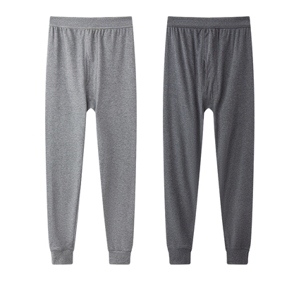 纯棉秋裤男士全棉保暖裤棉毛线裤男款薄款打底衬裤男秋冬季高腰裤