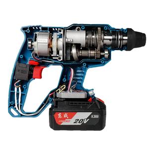 东成20V充电电锤DCZC22配件冲击钻外壳开关电机驱动气缸夹头轴承